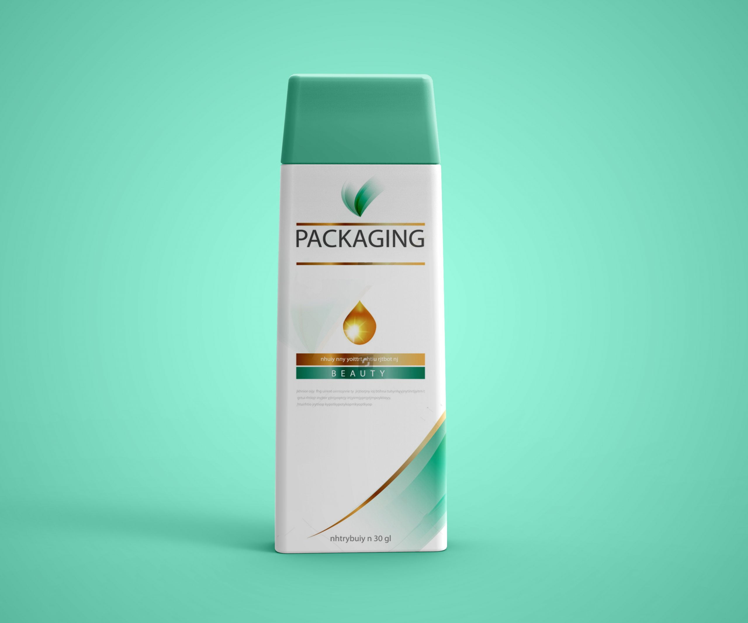 Shampoo Bottle Mockup by GraphicsFamily