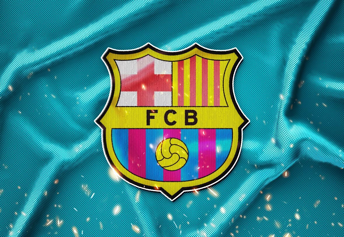 Barcelona Sport Jersey Logo Mockup