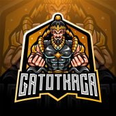 Free Gatotkaca Mascot Logo