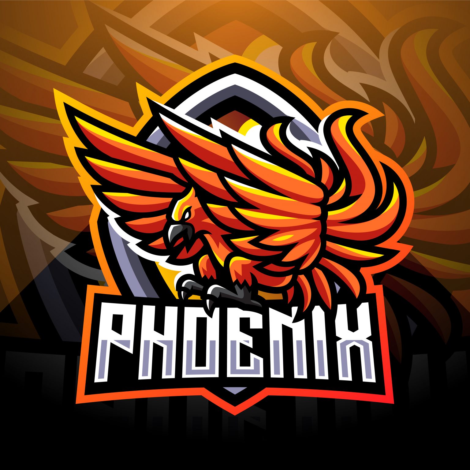 Mascot Phoenix Logo Wallpaper