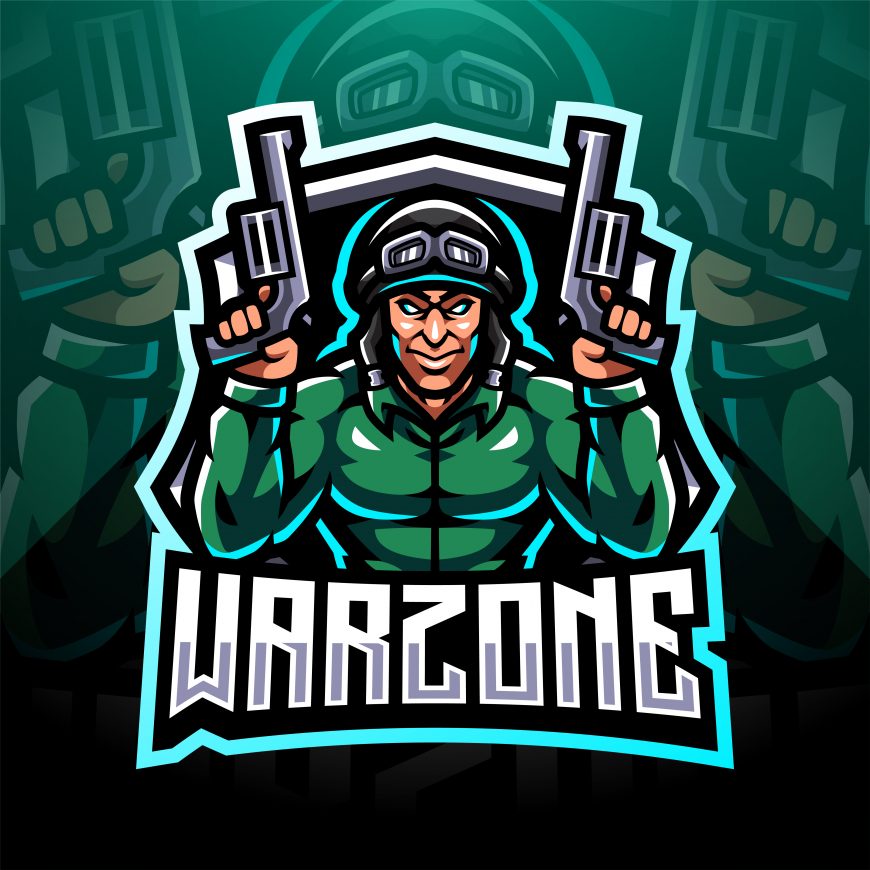 Free Warzone Gaming Mascot Logo
