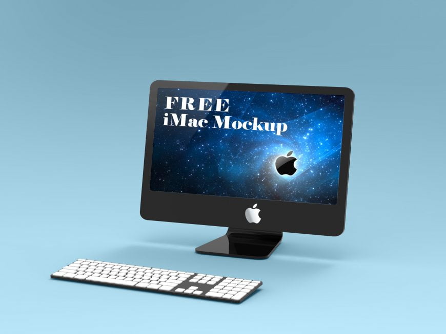 Free iMac Mockup by GraphicsFamily