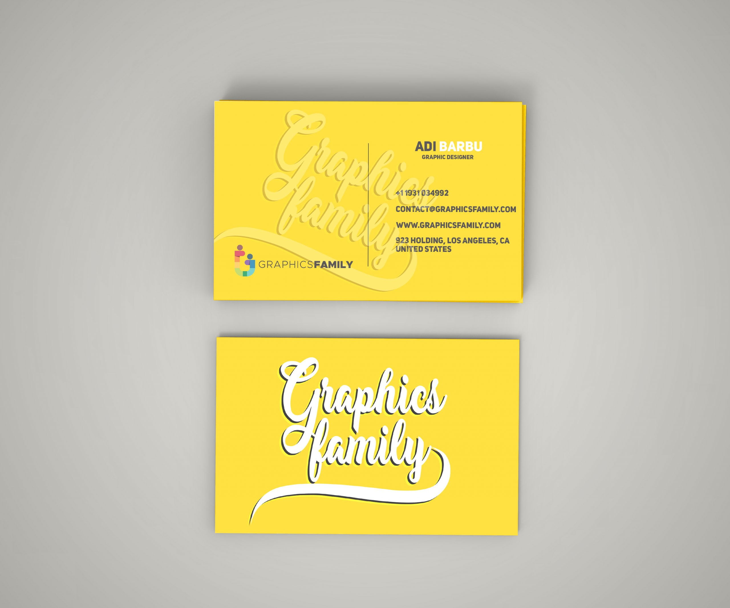 Business Card Mockup by GraphicsFamily