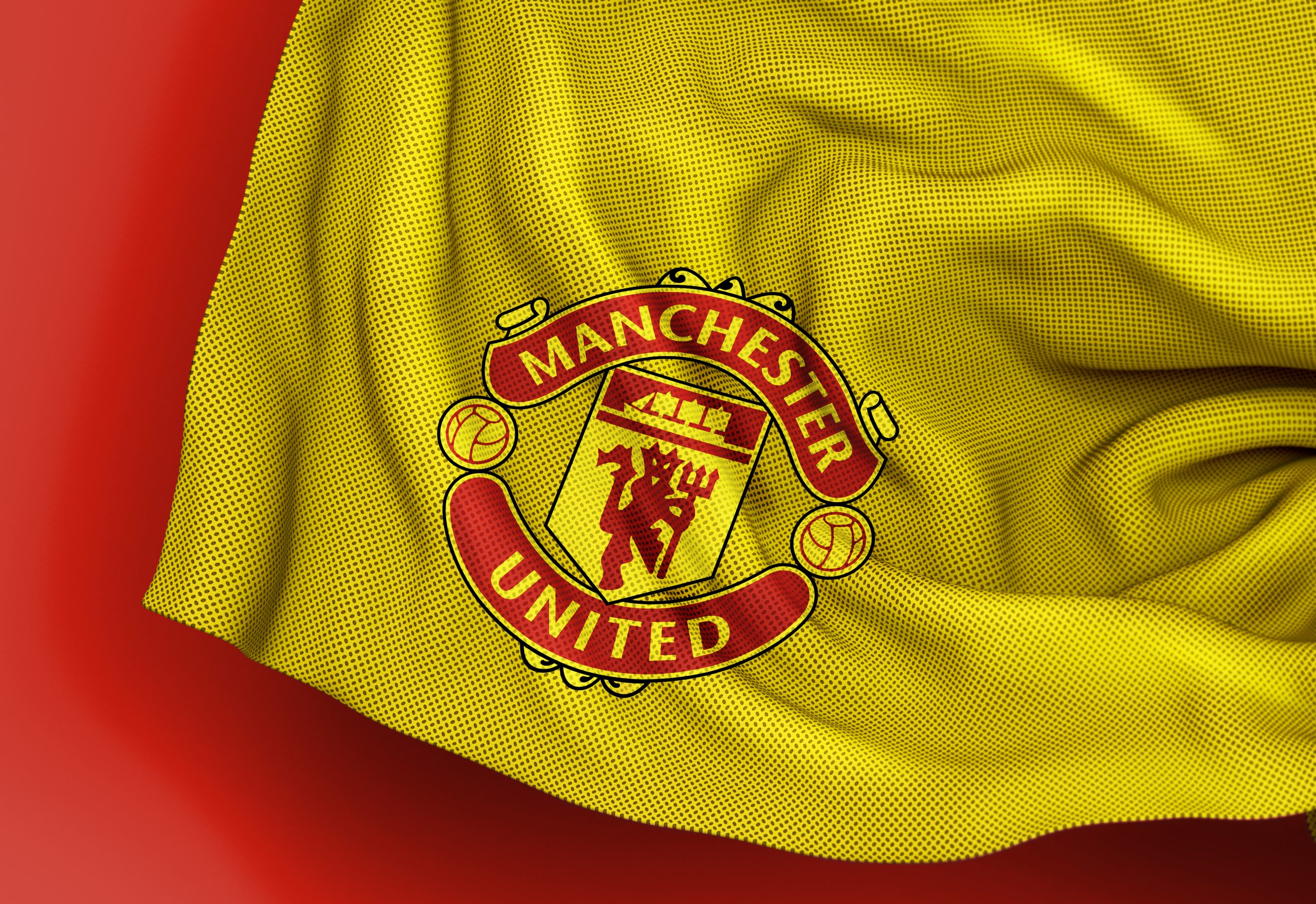 Manchester United Free Jersey Texture Logo Mockup