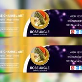 Artist Youtube Channel Art Design FREE PSD