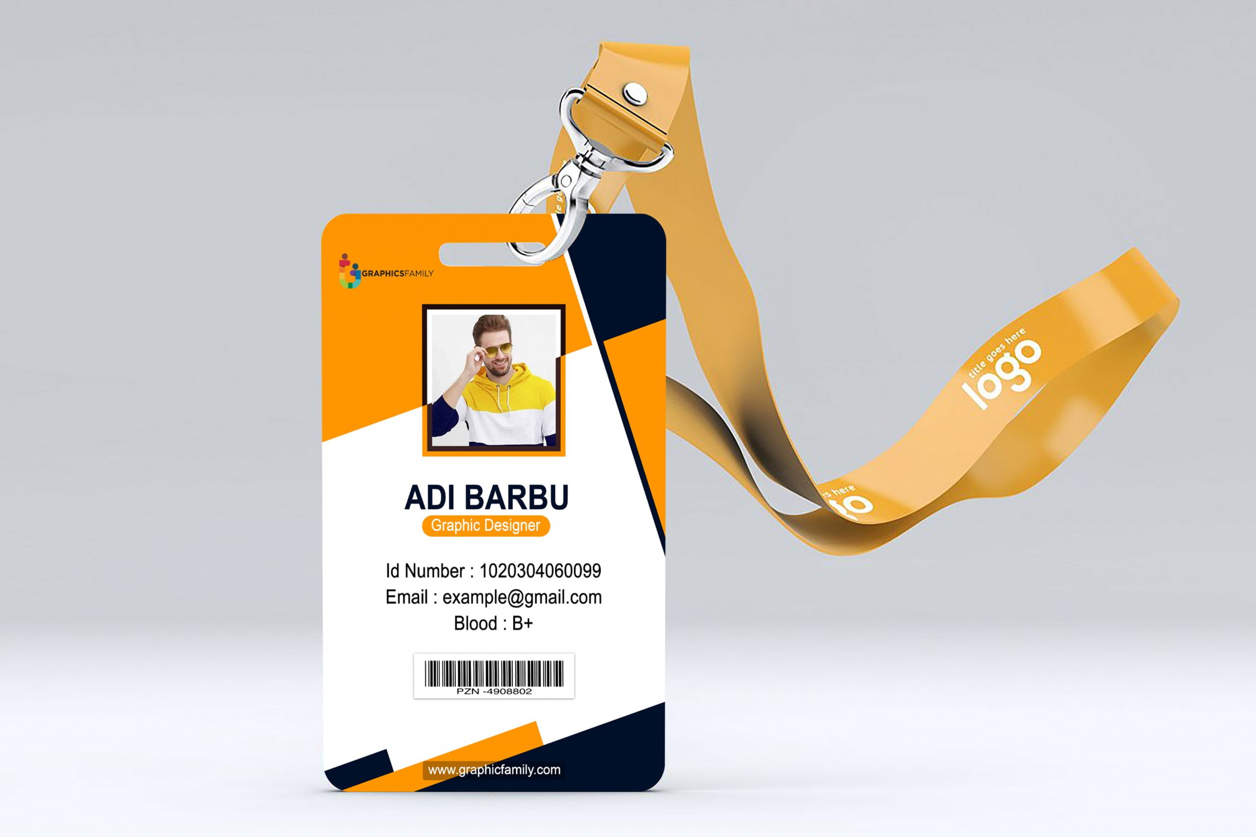 Employee Id Card Template Psd Free Download Free Printable Templates