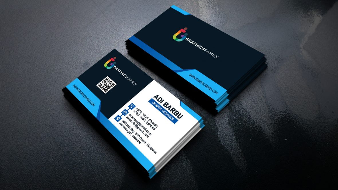 Blue Business Card Design Download