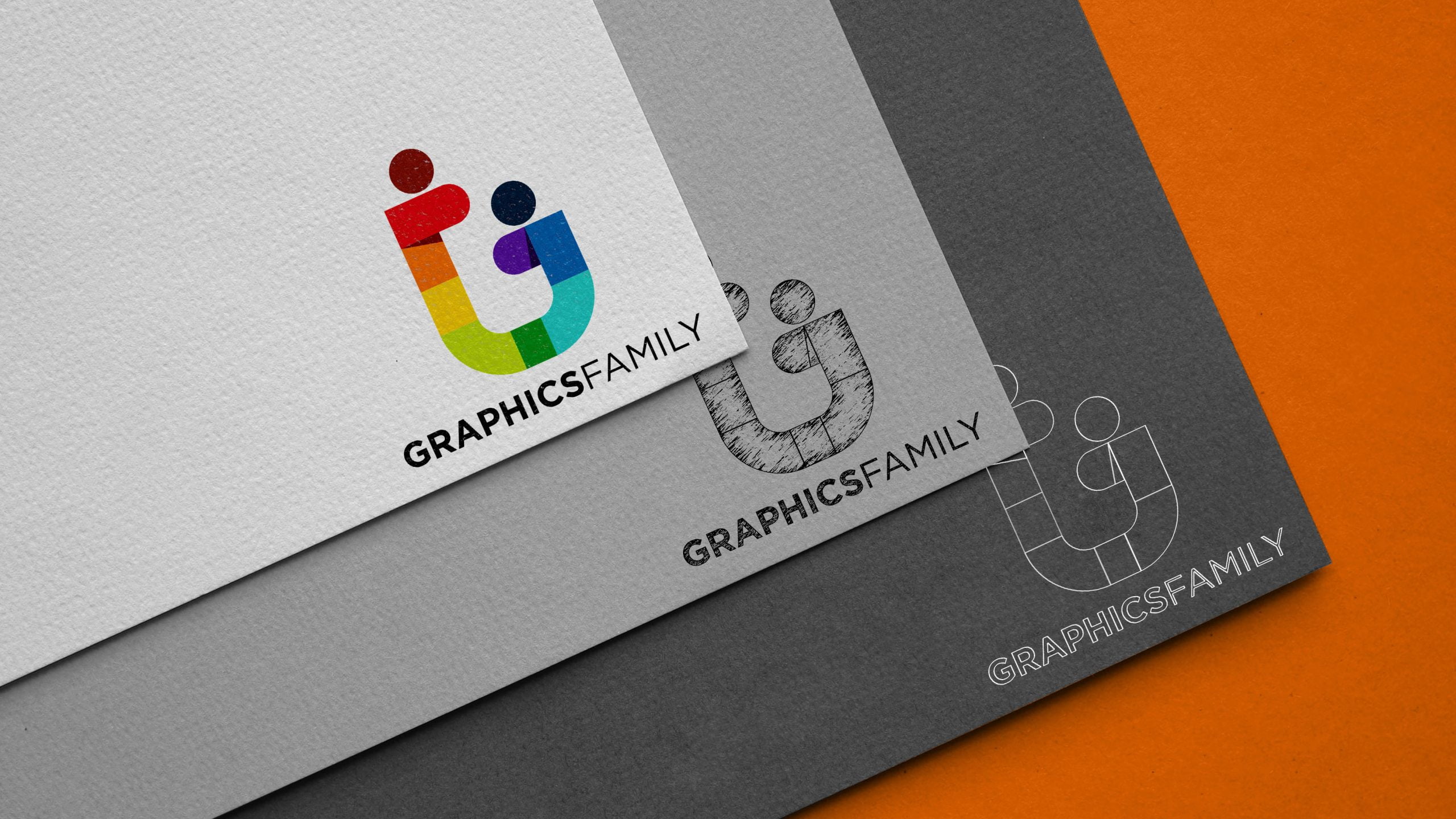 Carboard Logo Mockup Graphicsfamily
