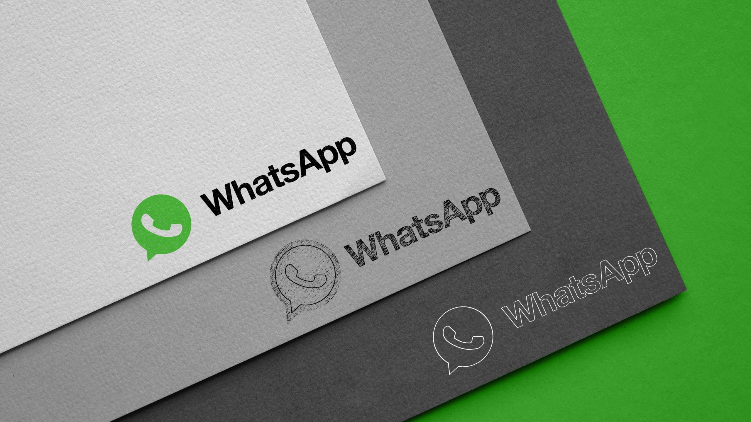Carboard Logo Mockup Whatsapp