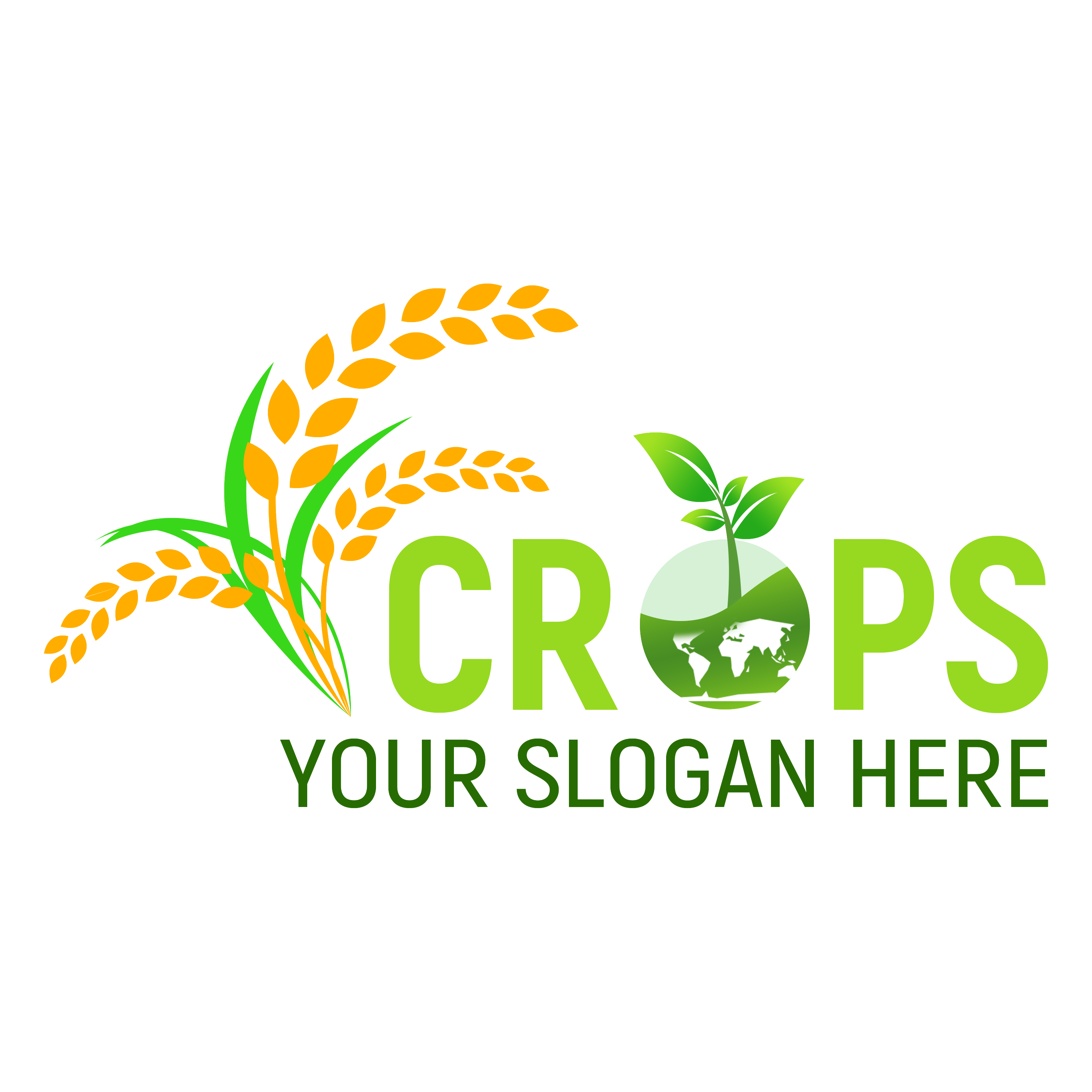 Clean Farm Agriculture Logo Template GraphicsFamily