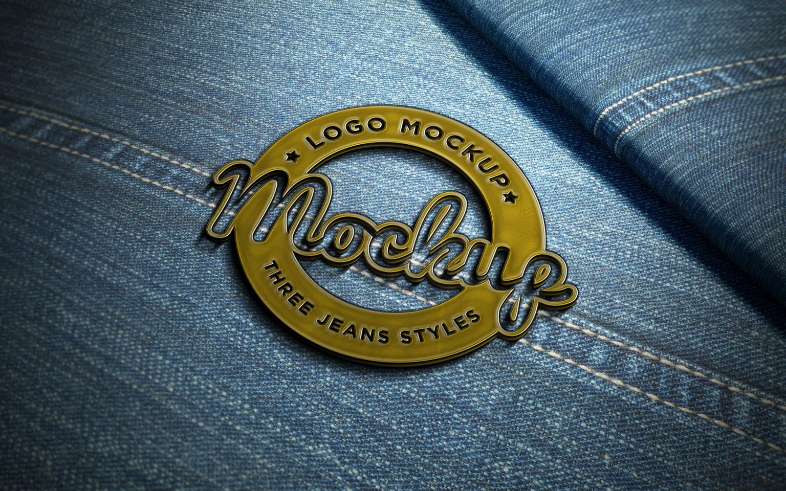 metal pin badge mockup