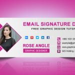 Free Creative Email Signature Template in Photoshop