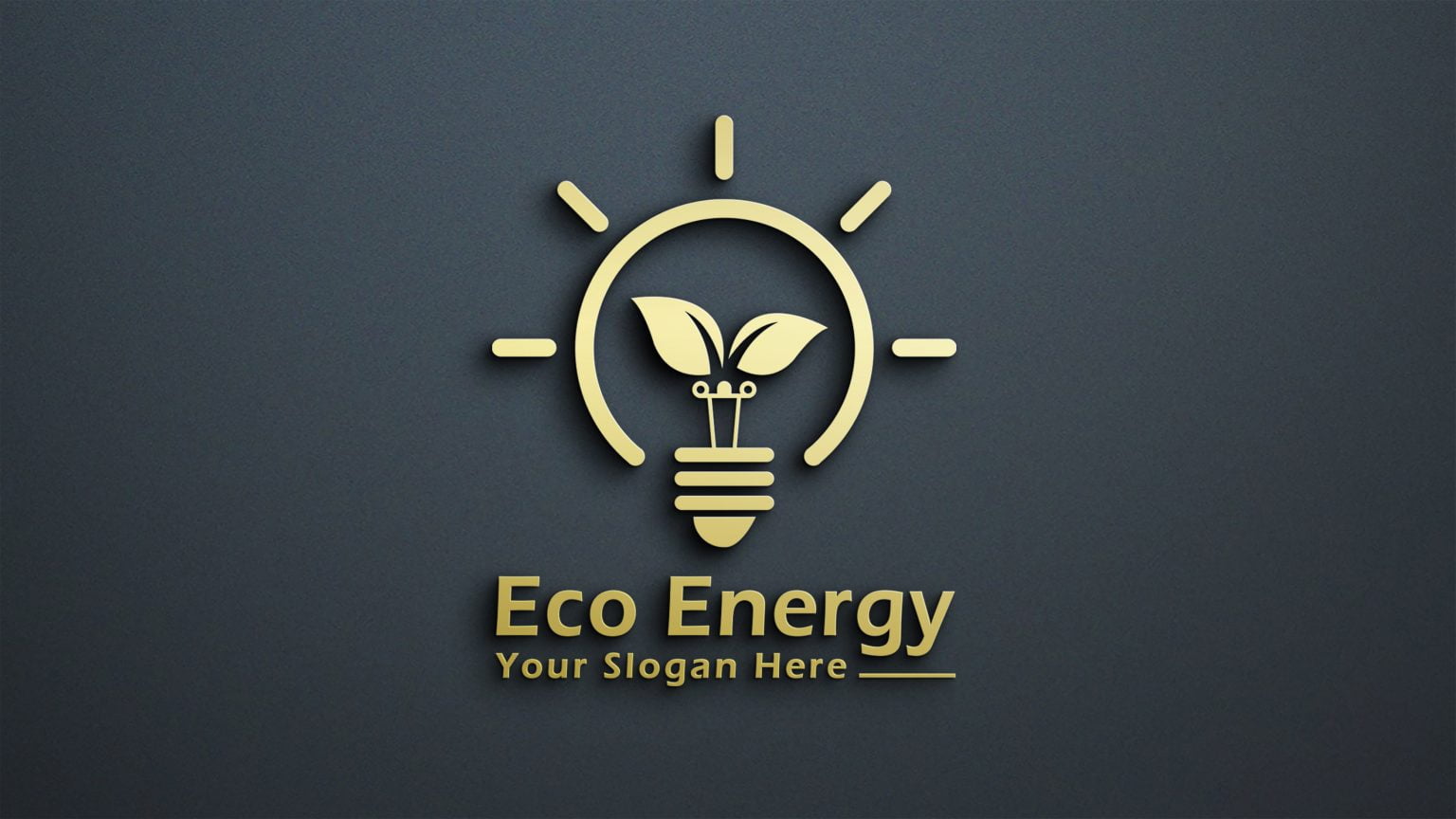 Eco Energy Light Bulb with Leaves Logo Design – GraphicsFamily