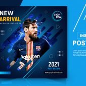 Sports eCommerce Instagram Post Design PSD