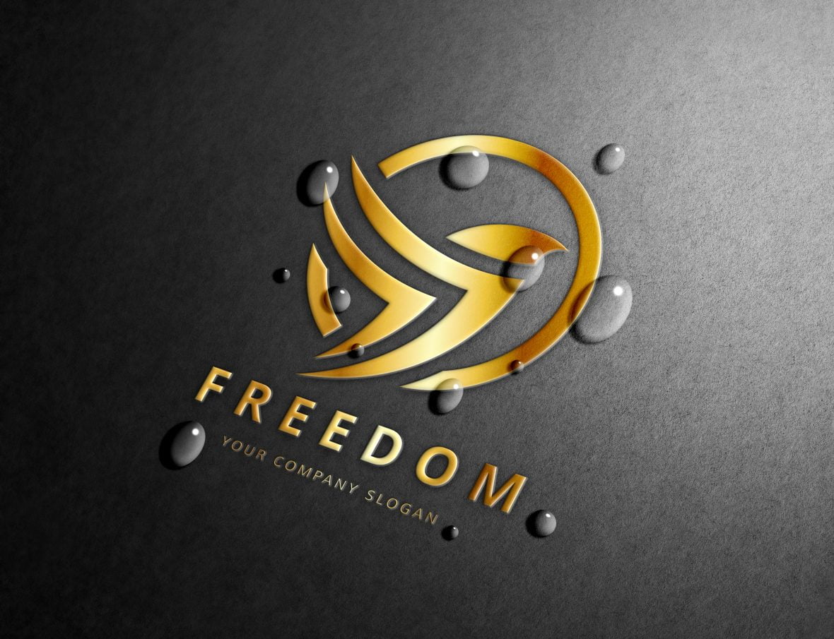 Free-Gold-Foil-Logo-Mockup-with-Water-Drops