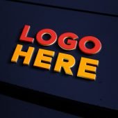 Metal Logo Effect Mockup