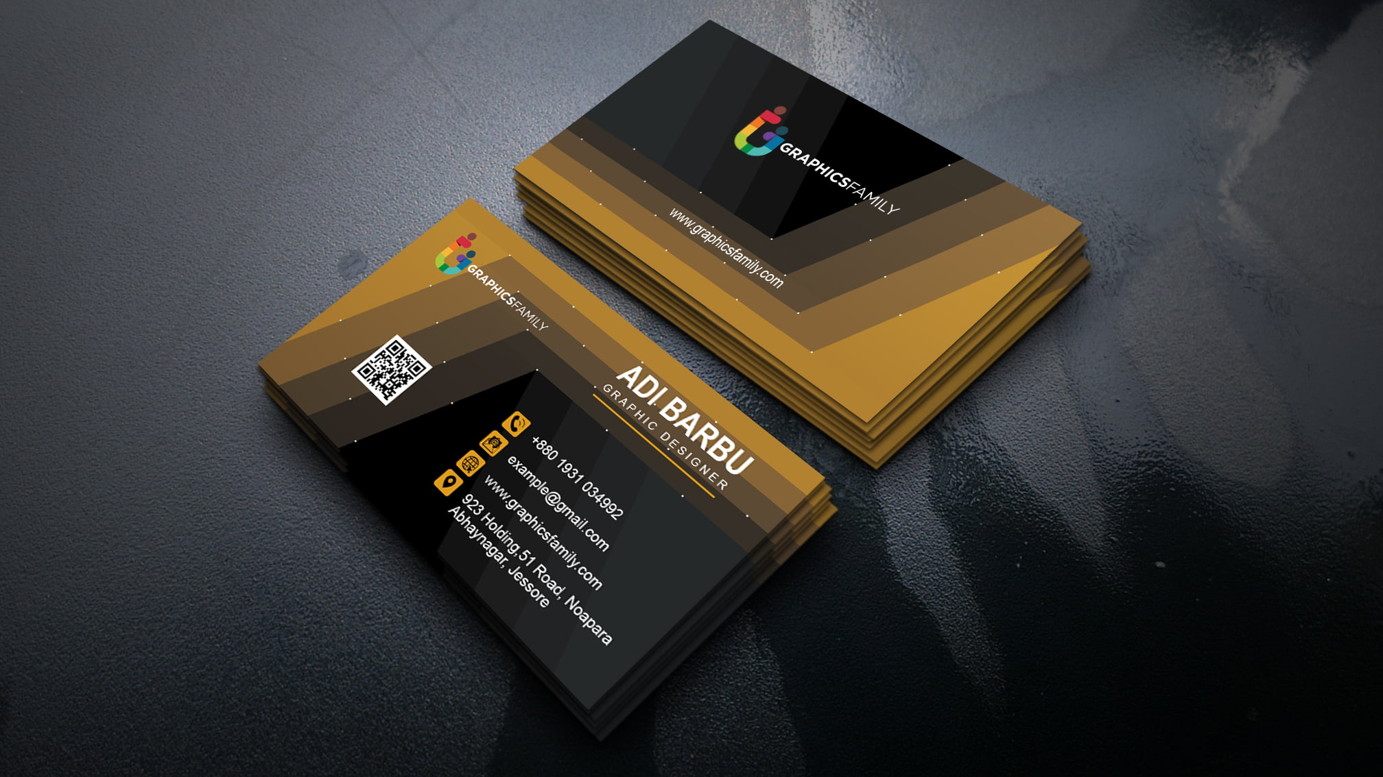 Modern Graphic Designer Business Card Design GraphicsFamily