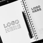 Notebook Sketch Logo Mockup