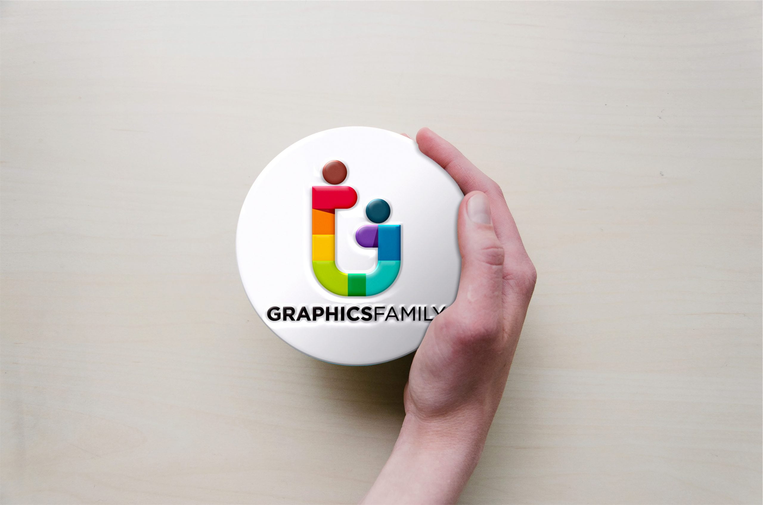 GraphicsFamily-Hand-Logo-Mockup