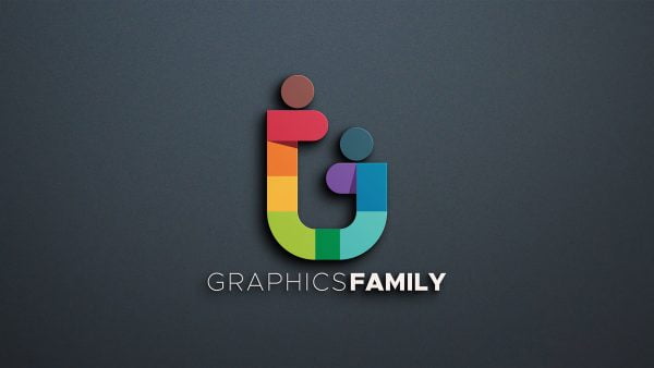 Simple and Modern 3D Logo Mockup – GraphicsFamily