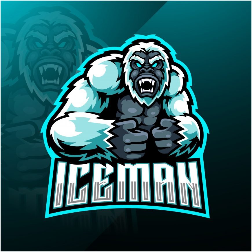 Iceman Mascot Logo