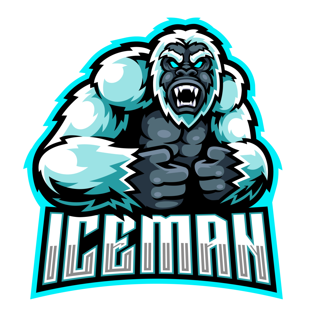 Iceman Mascot Logo – GraphicsFamily