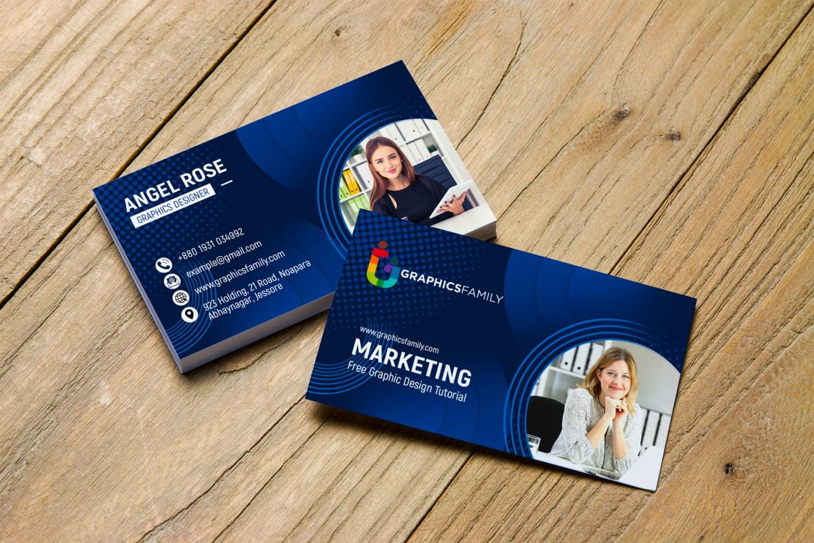 Marketing & Communications Business Cards Template GraphicsFamily