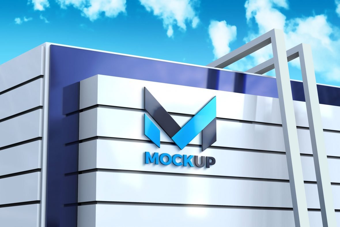 Modern Building Architecture Logo Mockup – GraphicsFamily: The #1