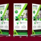 Modern Professional Business Roll Up Banner Design