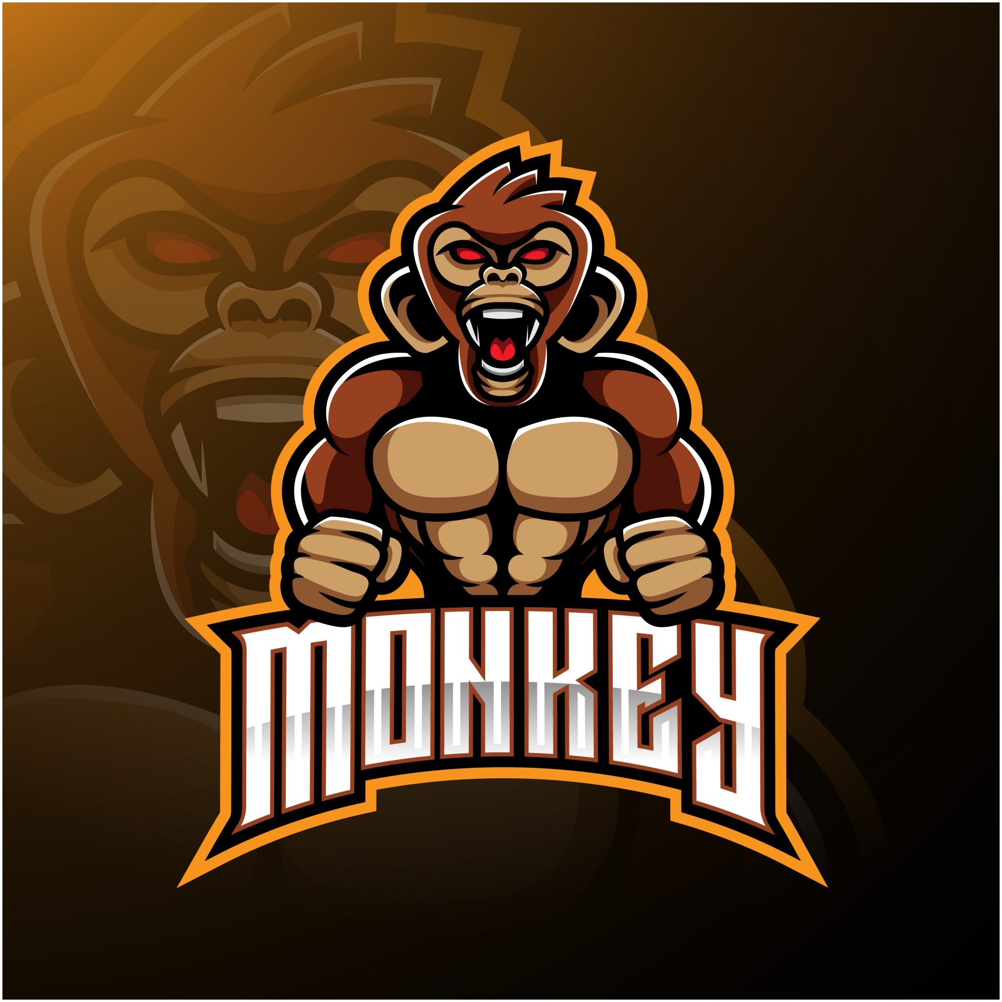 Monkey Esports Logo Design – GraphicsFamily