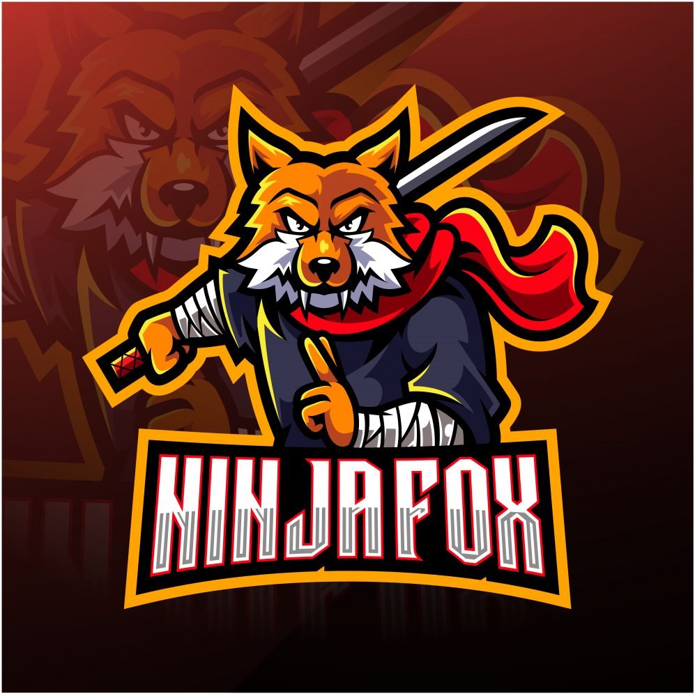 Ninja Fox Mascot Logo
