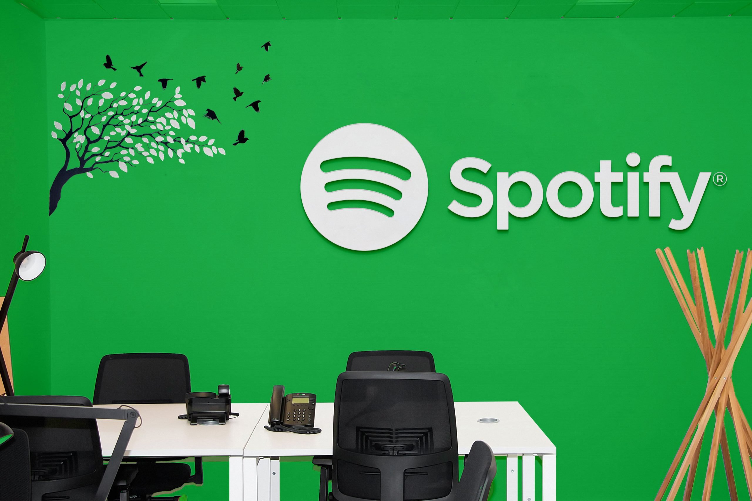 Office Room Mockup Spotify