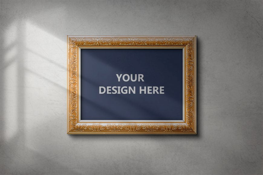 Painting Frame Mockup by GraphicsFamily