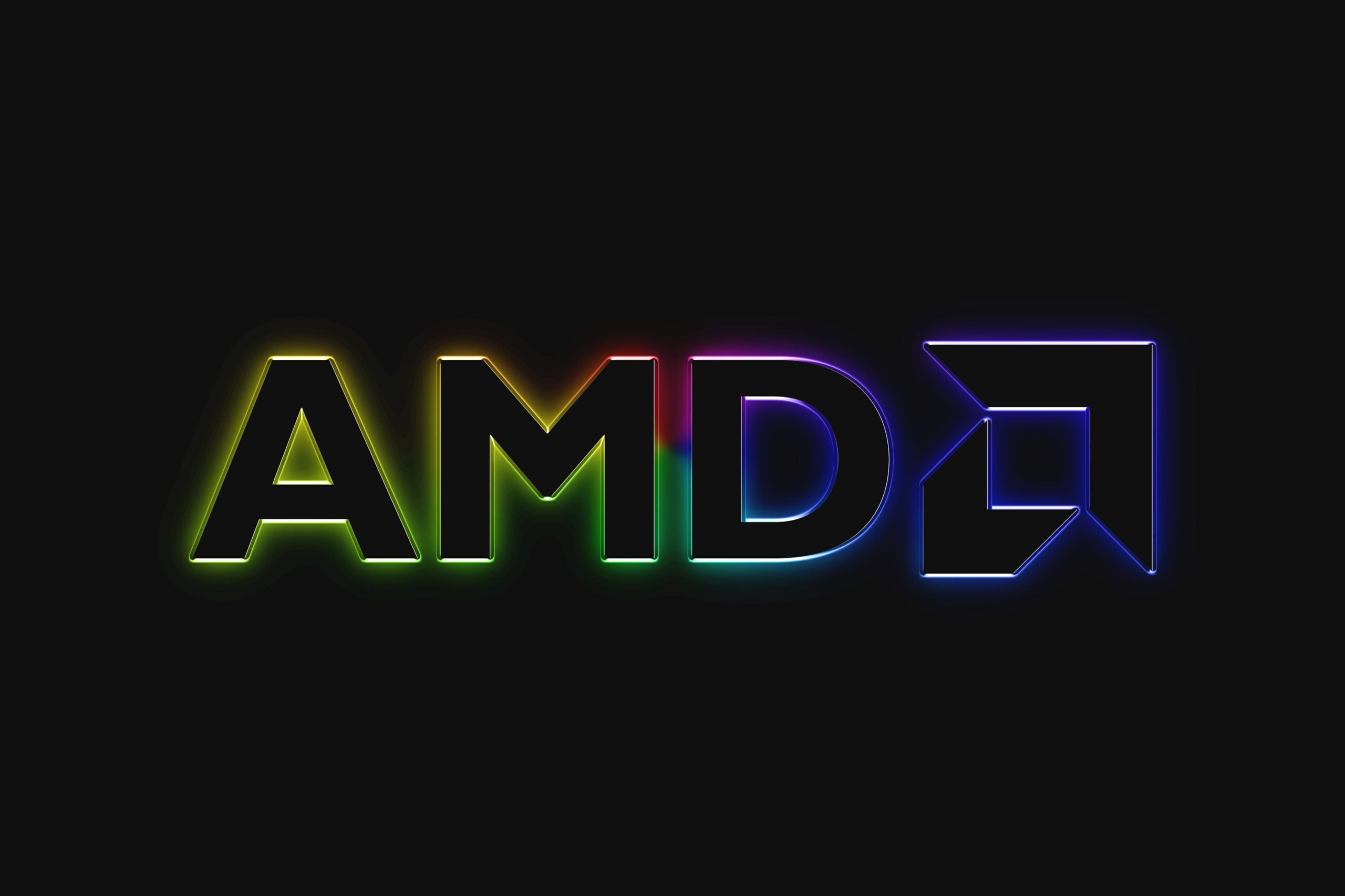 RGB Logo Mockup AMD