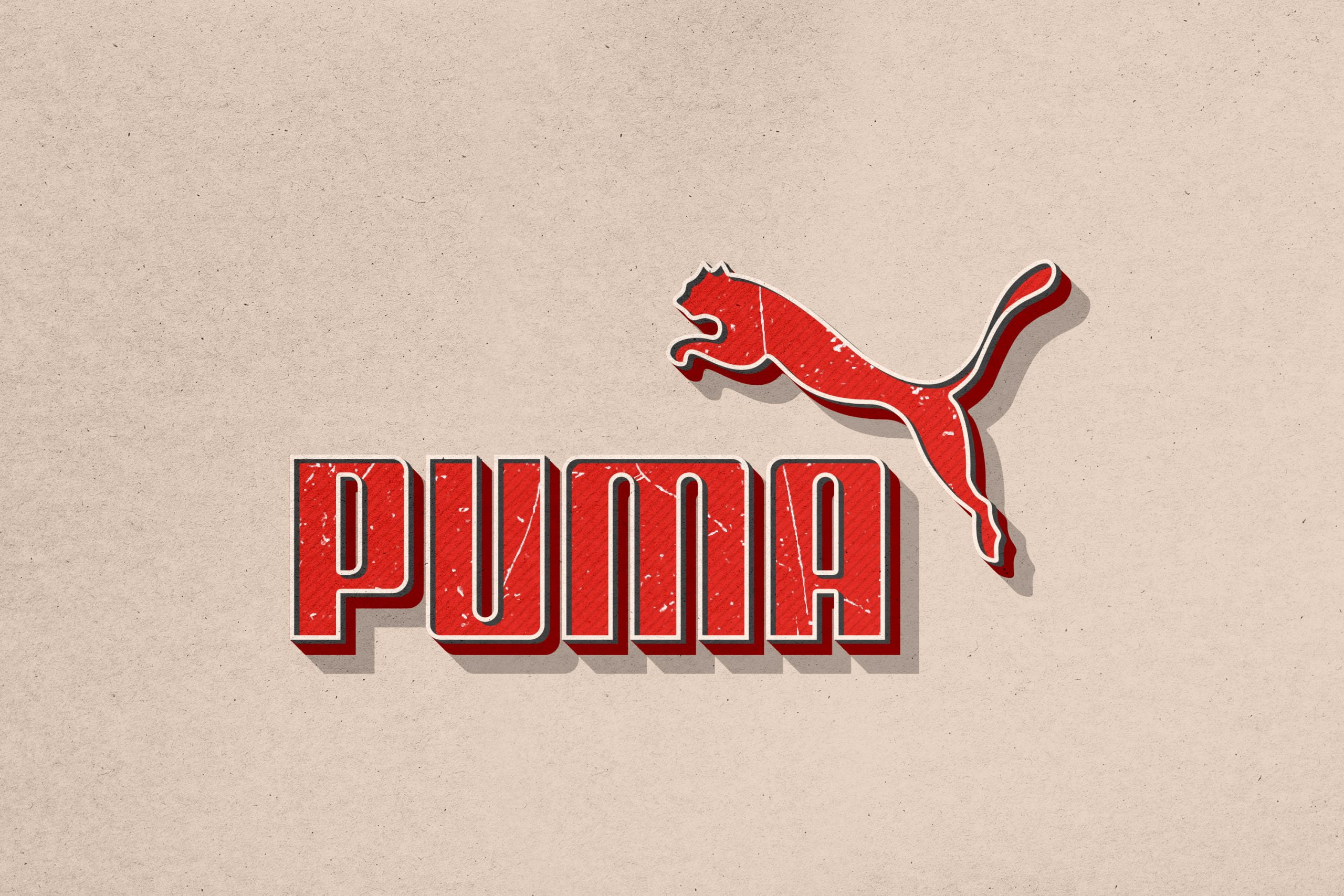 Retro Logo Mockup Puma