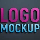 Simple and Modern 3D Logo Mockup