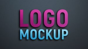 Simple and Modern 3D Logo Mockup – GraphicsFamily