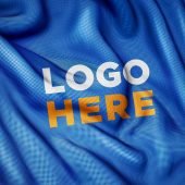 Sports Jersey Fabric Texture Photoshop Logo Mockup