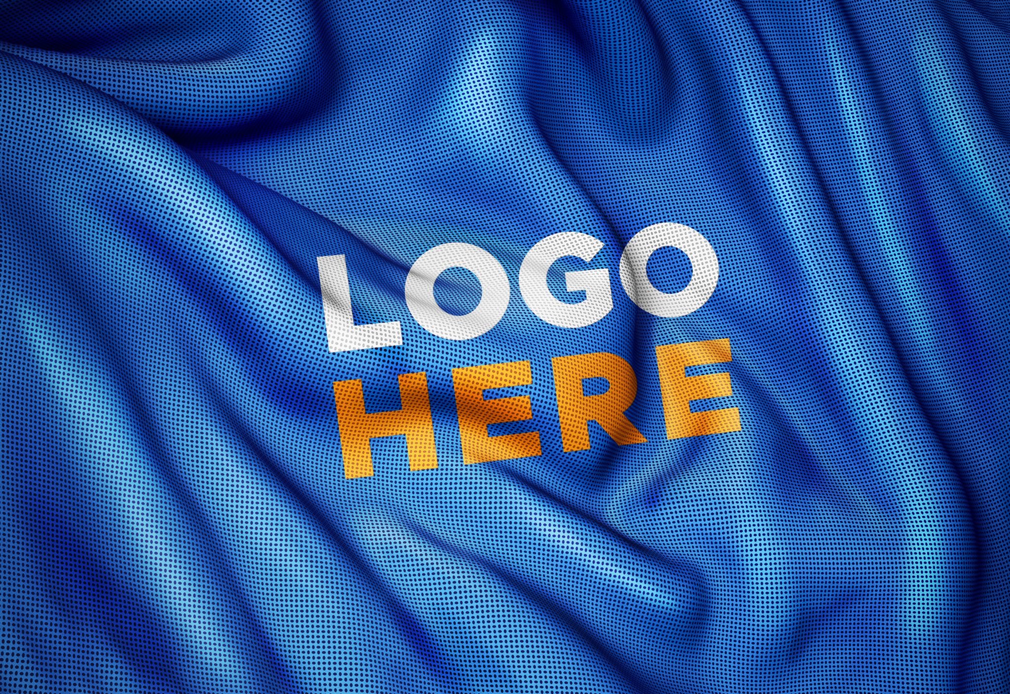 Download Sports Jersey Fabric Texture Photoshop Logo Mockup - GraphicsFamily