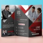 Tri Fold Panel PSD Business Brochure Design