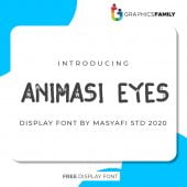 Free Animasi Eyes Font