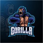 Angry Gorilla Esports Mascot Logo – GraphicsFamily