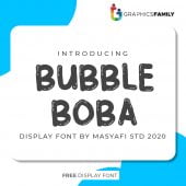 Bubble Boba Font