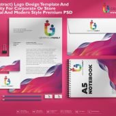 Brand identity for corporate or store with minimal and modern style Premium PSD