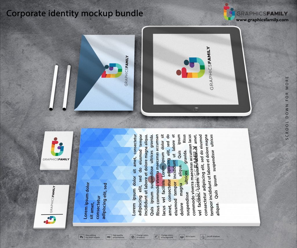 Download Corporate Identity Mockup Bundle - GraphicsFamily