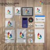 Corporate and Brand Identity Mock-Up for Photoshop