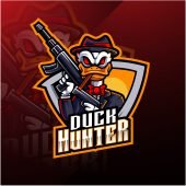 Duck Hunter Esports Mascot Logo