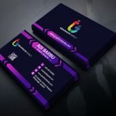 Elegant Dark Business Card Design