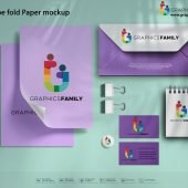 Envelope Fold Paper Mockup