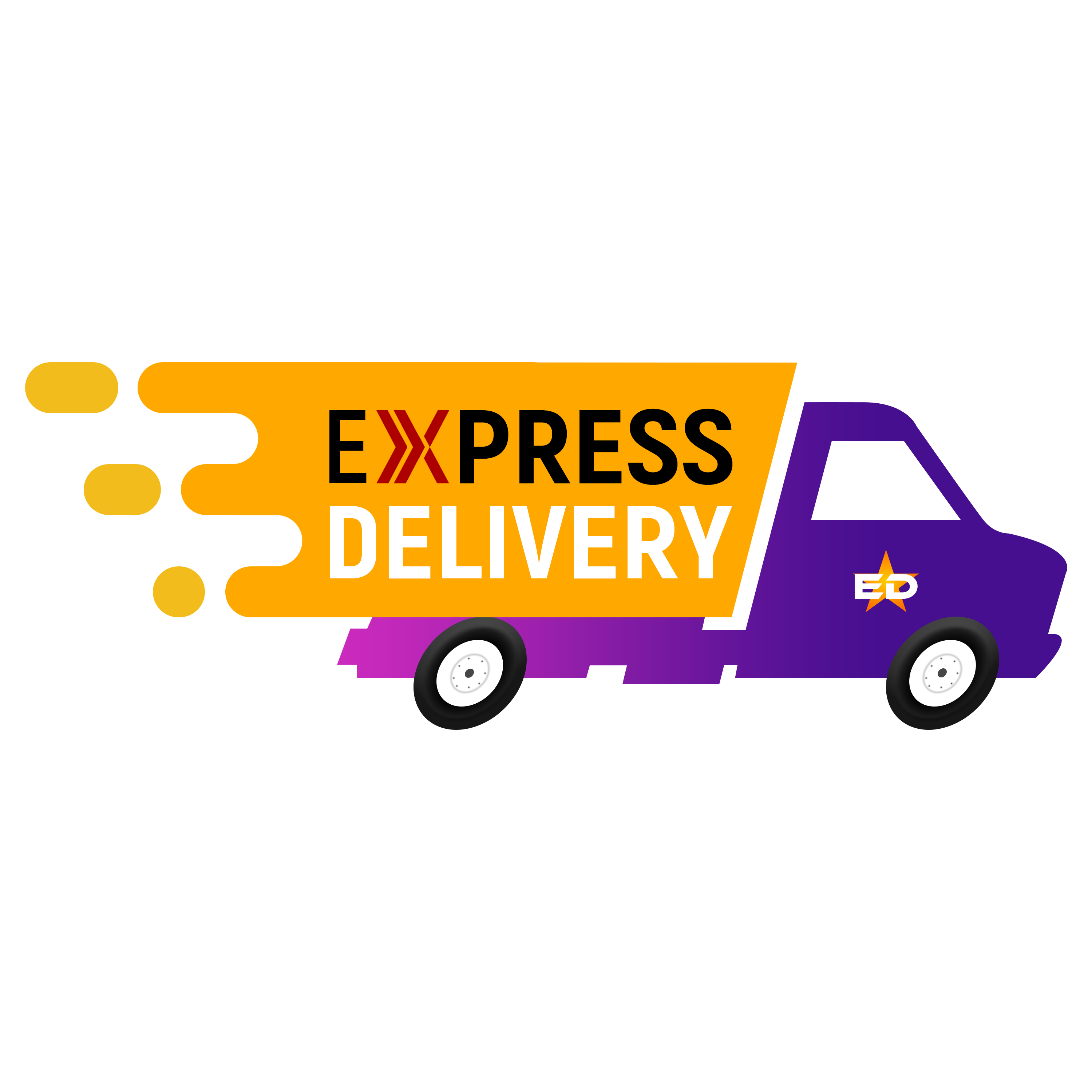 Express Delivery Services Logo Design. Courier Logo Design Template Stock  Vector - Illustration of idea, deliver: 135610100